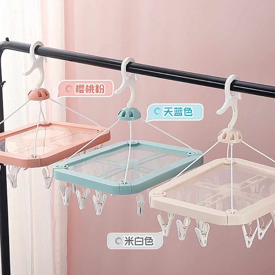 防塵長(cháng)方形20夾晾衣架